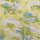 Vintage Dundee Quilted Zip Sleeping Bag Baby Blanket