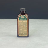 Vintage DB Insect Repellent Amber Glass Bottle Empty