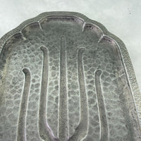 Vintage Cast Aluminum Meat Fish Carving Platter