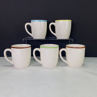 Vintage Mid Century Western Child Kids Mugs Personalize Set of 5