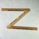 Midwest Furniture Advertising Folding Wood Yard Stick Nebraska South Dakota