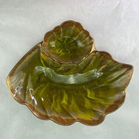 Vintage California Original Pottery Chip Dip Tray Drip Glaze