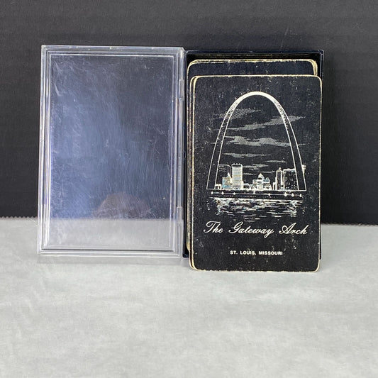 Vintage Gemaco St. Louis Missouri the Gateway Arch Deck Playing Cards in Case