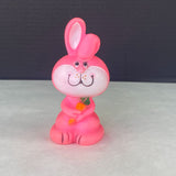 Vintage Easter Unlimited Pink Rubber Rabbit Squeak Toy
