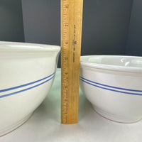 Vintage Gibson Nesting Mixing Bowls Blue Bands