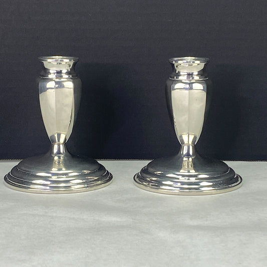 Empire Pewter Weighted 775 Taper Candlesticks Set of 2