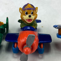 Vintage Disney Tail Spin Diecast Toys Airplane Bears Lot of 5