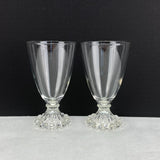 Vintage Anchor Hocking Berwick Boopie Clear Glass Set of 2