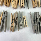 Mixed Lot of Wood Spring Clothes Pins 182