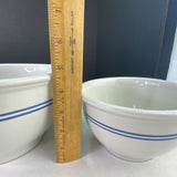 Vintage Gibson Nesting Mixing Bowls Blue Bands