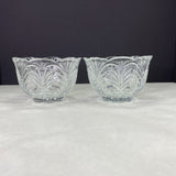 Fifth Avenue Lead Crystal Bowls Fern Pattern Set of 2