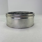 Vintage Metzke Pewter Wreath French Horn Cookie Christmas Tin