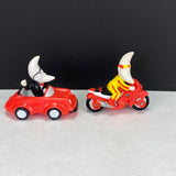 Vintage McDonalds Mac Tonight Moon Man Toy Motorcycle Car Lot of 2