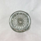 Vintage Glass Circle Square Pattern Label Area Decanter Bottle with Stopper