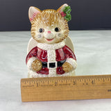 Vintage Otagiri Christmas Cat Napkin Holder