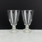 Vintage Anchor Hocking Berwick Boopie Clear Glass Set of 2