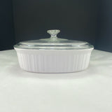 Corning Ware 2.8L French White Oval Baking Dish with Lid