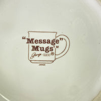 Vintage Valentine Caveman Cavewoman Coffee Cup George Good Message Mugs