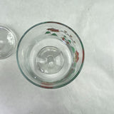 Vintage The Joy Of Christmas Glass Footed Candy Jar Carlton Glass 1987