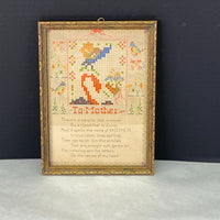 To Mother Sampler Framed Wall Décor