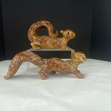 Vintage Arnels Ceramic Squirrel Figurine Set