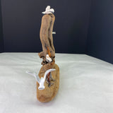 Vintage Handcrafted Driftwood Seagull Sculpture Figurine