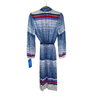 Vintage Polyester Striped Dress La Jones Lady Size 16.5 Large New NWT