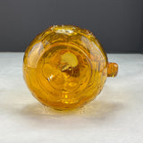 Vintage Amber Glass Embossed Grapes Cruet Pitcher