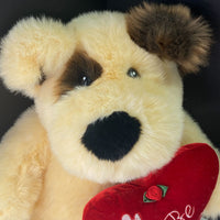Be Mine Valentine Plush Dog by Fine Toy 20"