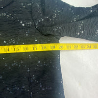 Dressbarn Black Sequin Jacket Size M