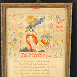 To Mother Sampler Framed Wall Décor