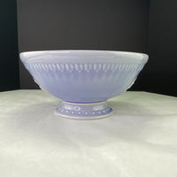 Vintage Renee DuBois Square Nest Lavender Blue Pedestal Bowl