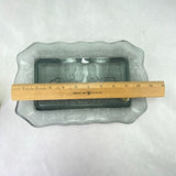 Vintage Tiara Last Supper Smoke Gray Glass Plate with Box