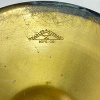 Vintage Bradley Hubbard Humidor Tobacco Jar Cylinder Filigree Brass