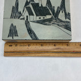 Linoleum Wood Print Block  Lot of 3 American Crayon Company and Other