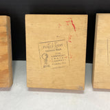 Linoleum Wood Print Block  Lot of 3 American Crayon Company and Other