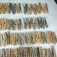Mixed Lot of Wood Spring Clothes Pins 182