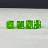 Vintage Bakelite Dice Translucent Green Apple Lot of 2 Sets