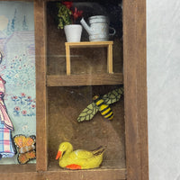 Vintage Wood Diorama Shadow Box General Store