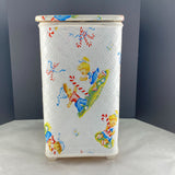 Vintage Retro Pep Mint Kids Candy Cane Laundry Hamper