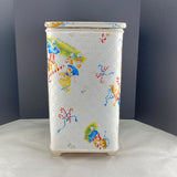 Vintage Retro Pep Mint Kids Candy Cane Laundry Hamper