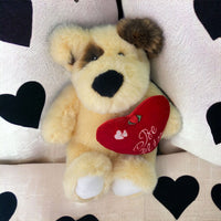 Be Mine Valentine Plush Dog by Fine Toy 20"