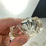 Vintage Hazel Atlas Clear Glass Fluted Round Nesting Ashtrays Set of 3