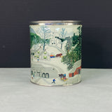 Vintage Grandma Moses Winter Holiday Spry Shortening Tin