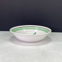 Vintage Fine Ironstone China Hand Painted Fruit Green 7" Bowl