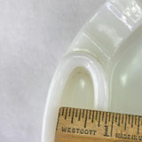 Vintage MCM Milk Glass Ashtray with Lighter Insert