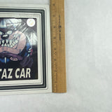 Vintage Taz Car Carnival Prize Glass Tile