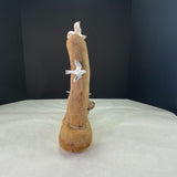 Vintage Handcrafted Driftwood Seagull Sculpture Figurine