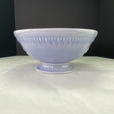 Vintage Renee DuBois Square Nest Lavender Blue Pedestal Bowl