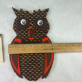 Vintage Retro Hand Crafted Funky Retro Owl Note Pad Holder